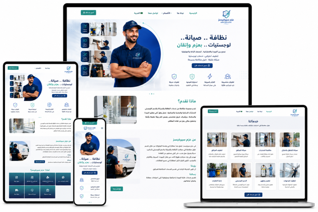 تصميم موقع شركة احترافي